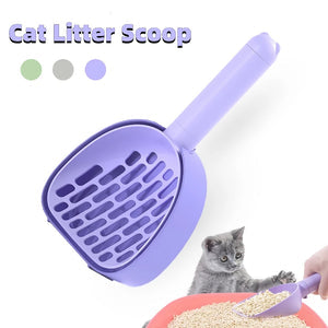 CATS POOP SCOOP WITH BASE PETS CLEANNING TOOL